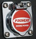 Shore power inlet